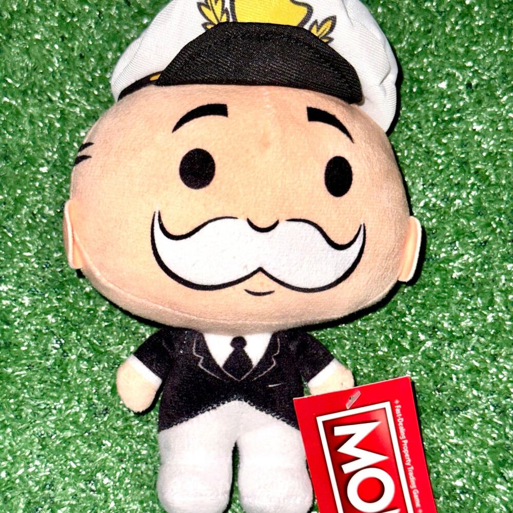 Hasbro Gaming Kawaii Mr Monopoly Man The Deck Captain Plush Toy New With Tag